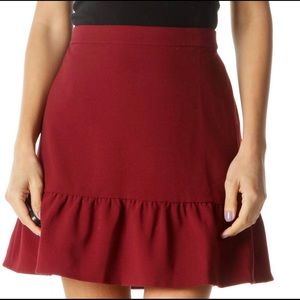 J. Crew Mercantile Burgundy Skirt